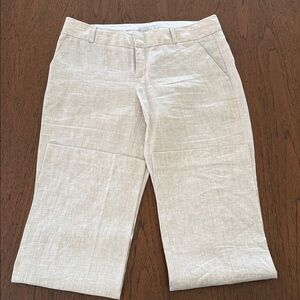 Banana Republic Beige Linen-Blend Pants